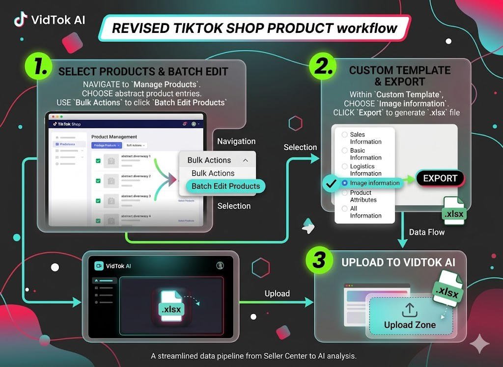 How to export TikTok products
